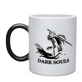 Кружка хамелеон с принтом Dark Souls в городе Новоалтайск, керамика | меняет цвет при нагревании, емкость 330 мл | dark souls
