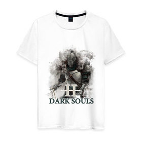 Мужская футболка хлопок с принтом Dark Souls в городе Новоалтайск, 100% хлопок | прямой крой, круглый вырез горловины, длина до линии бедер, слегка спущенное плечо. | dark souls | praise the sun | you died | дарк соулс