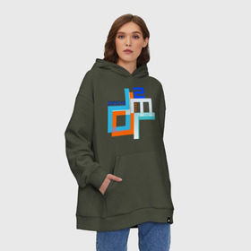 Худи SuperOversize хлопок с принтом Depeche mode black в городе Новоалтайск, 70% хлопок, 30% полиэстер, мягкий начес внутри | карман-кенгуру, эластичная резинка на манжетах и по нижней кромке, двухслойный капюшон
 | депеш мод | дипи шмот | меломанам