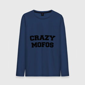 Мужской лонгслив хлопок с принтом Crazy Mofos в городе Новоалтайск, 100% хлопок |  | cm | crazy mofos | крейзи мофос
