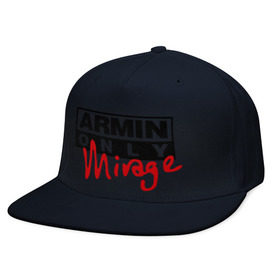 Кепка снепбек с прямым козырьком с принтом Armin only - mirage в городе Новоалтайск, хлопок 100% |  | addicted | buuren | mirage | van | аrmin