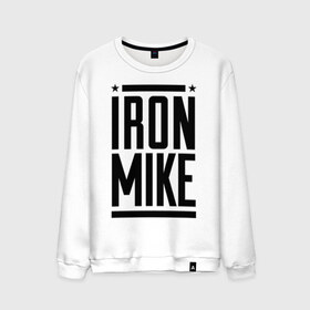 Мужской свитшот хлопок с принтом Iron Mike в городе Новоалтайск, 100% хлопок |  | iron | mike | бокс | железный | замбидис | майк | чемпион