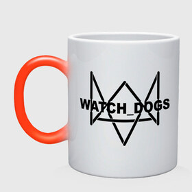 Кружка хамелеон с принтом Watch_Dogs в городе Новоалтайск, керамика | меняет цвет при нагревании, емкость 330 мл | watch dogs