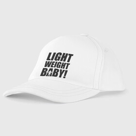 Детская бейсболка с принтом Light weight babby в городе Новоалтайск, 100% хлопок | классический козырек, металлическая застежка-регулятор размера | baby | light | weight | вес | детка | крошка | легкий