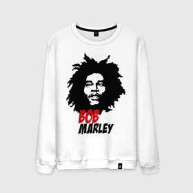 Мужской свитшот хлопок с принтом Bob Marley в городе Новоалтайск, 100% хлопок |  | Тематика изображения на принте: bob | marley | боб | марли