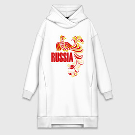 Платье-худи хлопок с принтом Россия в городе Новоалтайск,  |  | жар | золотая | металл | патриот | птица | россия | русский