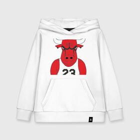 Детская толстовка хлопок с принтом Gangsta Bulls в городе Новоалтайск, 100% хлопок | Круглый горловой вырез, эластичные манжеты, пояс, капюшен | bulls | chicago | gangsta | бык | гангстер | чикаго