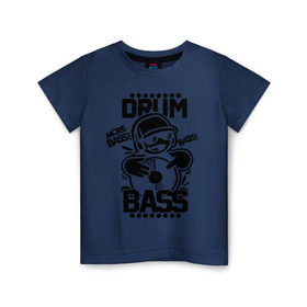 Детская футболка хлопок с принтом DRUM N BASS пластинка в городе Новоалтайск, 100% хлопок | круглый вырез горловины, полуприлегающий силуэт, длина до линии бедер | club | disc | drum | dubstep | music | phones | vinil | басс | бейс | винил | дабстеп | драм | клуб | музыка | наушник | пластинка