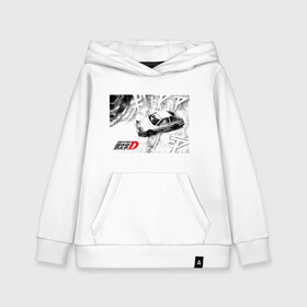 Детская толстовка хлопок с принтом Initial D в городе Новоалтайск, 100% хлопок | Круглый горловой вырез, эластичные манжеты, пояс, капюшен | 86 | anime | corolla | d | dream | initial | jdm | levin | toyota | trueno | ае86 | аниме | анимэ | гонщик | инициал | инишиал | левин | манга | тойота | улица | хачироку