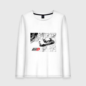 Женский лонгслив хлопок с принтом Initial D в городе Новоалтайск, 100% хлопок |  | 86 | anime | corolla | d | dream | initial | jdm | levin | toyota | trueno | ае86 | аниме | анимэ | гонщик | инициал | инишиал | левин | манга | тойота | улица | хачироку
