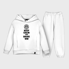 Детский костюм хлопок Oversize с принтом Keep calm and drive vw в городе Новоалтайск,  |  | calm | drive | keep | volkswagen | веди | води | вольксваген | оставайся | сохраняй | спокойствие
