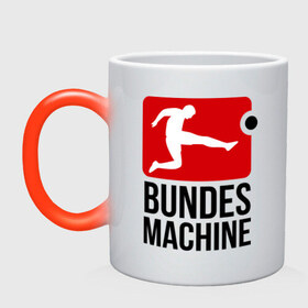 Кружка хамелеон с принтом Bundes machine football в городе Новоалтайск, керамика | меняет цвет при нагревании, емкость 330 мл | bundes | football | machine | машина | немецкий | федеральный | футбол