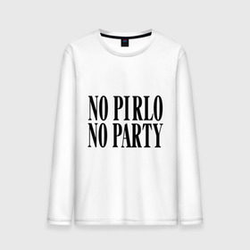 Мужской лонгслив хлопок с принтом No Pirlo,no party в городе Новоалтайск, 100% хлопок |  | no party | no pirlo | мяч | спорт | футбол