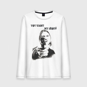 Мужской лонгслив хлопок с принтом Nirvana в городе Новоалтайск, 100% хлопок |  | Тематика изображения на принте: 