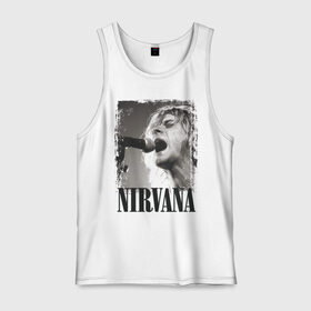 Мужская майка хлопок с принтом Nirvana в городе Новоалтайск, 100% хлопок |  | cobain | kurt | кобейн | курт | нирвана