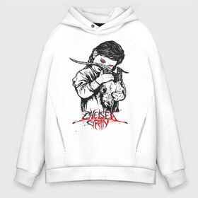 Мужское худи Oversize хлопок с принтом Chelsea Grin в городе Новоалтайск, френч-терри — 70% хлопок, 30% полиэстер. Мягкий теплый начес внутри —100% хлопок | боковые карманы, эластичные манжеты и нижняя кромка, капюшон на магнитной кнопке | chelsea | grin | девочка | череп