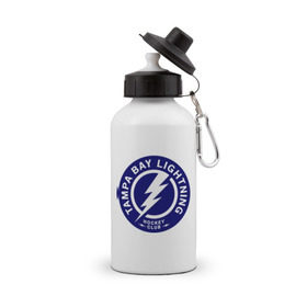 Бутылка спортивная с принтом HC Tampa Bay Lightning в городе Новоалтайск, металл | емкость — 500 мл, в комплекте две пластиковые крышки и карабин для крепления | bay | club | hockey | lightning | tampa | клуб | хоккей
