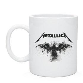 Кружка с принтом Metallica в городе Новоалтайск, керамика | объем — 330 мл, диаметр — 80 мм. Принт наносится на бока кружки, можно сделать два разных изображения | Тематика изображения на принте: metallica | музыка | рок
