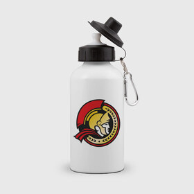 Бутылка спортивная с принтом HC Ottawa Senators Alternative в городе Новоалтайск, металл | емкость — 500 мл, в комплекте две пластиковые крышки и карабин для крепления | alternative | club | hockey | ottawa | senators | золото | хоккей