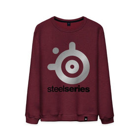 Мужской свитшот хлопок с принтом SteelSeries в городе Новоалтайск, 100% хлопок |  | logo | series | steel | steelseries | логотип | серебро | хром | эмблема