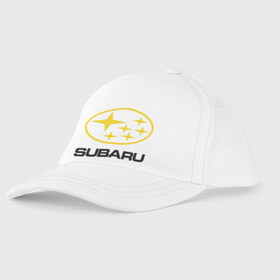 Детская бейсболка с принтом Subaru Logo в городе Новоалтайск, 100% хлопок | классический козырек, металлическая застежка-регулятор размера | Тематика изображения на принте: logo | subaru | автомобиль | логотип | марка | субару