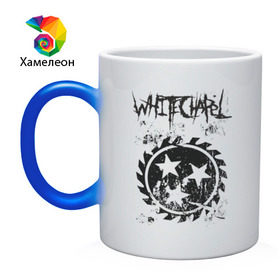 Кружка хамелеон с принтом Whitechapel в городе Новоалтайск, керамика | меняет цвет при нагревании, емкость 330 мл | deathcore | whitechapel | дэткор | метал