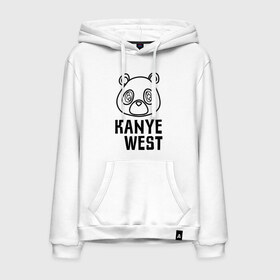 Мужская толстовка хлопок с принтом kanye west в городе Новоалтайск, френч-терри, мягкий теплый начес внутри (100% хлопок) | карман-кенгуру, эластичные манжеты и нижняя кромка, капюшон с подкладом и шнурком | Тематика изображения на принте: 