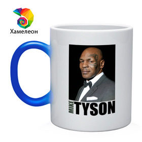 Кружка хамелеон с принтом Mike Tyson в городе Новоалтайск, керамика | меняет цвет при нагревании, емкость 330 мл | майк тайсон