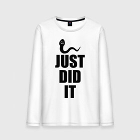 Мужской лонгслив хлопок с принтом Just did it в городе Новоалтайск, 100% хлопок |  | just did it