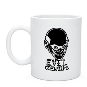 Кружка Evil genius (Злой гений): в городе Новоалтайск, керамика | объем — 330 мл, диаметр — 80 мм. Принт наносится на бока кружки, можно сделать два разных изображения | evil | genius | гений | злой
