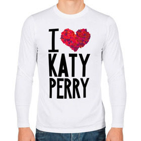 Мужской лонгслив хлопок с принтом I love Katy Perry в городе Новоалтайск, 100% хлопок |  | katy perry | pop | знаменитости | корона | кэти перри | музыка | певица