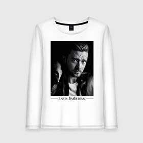 Женский лонгслив хлопок с принтом Justin Timberlake в городе Новоалтайск, 100% хлопок |  | justin timberlake | pop | джастин тимберлейк | знаменитости | музыка | певец