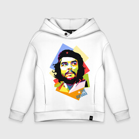 Детское худи Oversize хлопок с принтом Che Guevara в городе Новоалтайск, френч-терри — 70% хлопок, 30% полиэстер. Мягкий теплый начес внутри —100% хлопок | боковые карманы, эластичные манжеты и нижняя кромка, капюшон на магнитной кнопке | че гевара