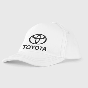 Детская бейсболка с принтом Toyota Logo в городе Новоалтайск, 100% хлопок | классический козырек, металлическая застежка-регулятор размера | Тематика изображения на принте: logo | toyota | логотип | тойота