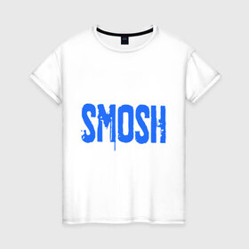 Женская футболка хлопок с принтом Smosh в городе Новоалтайск, 100% хлопок | прямой крой, круглый вырез горловины, длина до линии бедер, слегка спущенное плечо | blogger | russmosh | smosh | youtube | блоггер | смош | шоу | ютубер