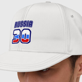 Кепка снепбек с прямым козырьком с принтом Russia - 30 (Астраханская область) в городе Новоалтайск, хлопок 100% |  | 30 | russia | россия
