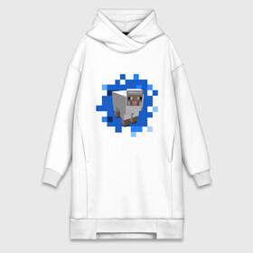 Платье-худи хлопок с принтом Minecraft sheep в городе Новоалтайск,  |  | майнкрафт | овечка