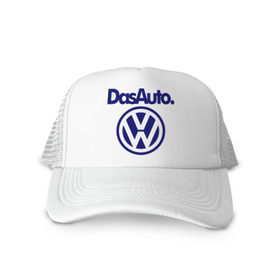 Кепка тракер с сеткой с принтом Volkswagen Das Auto в городе Новоалтайск, трикотажное полотно; задняя часть — сетка | длинный козырек, универсальный размер, пластиковая застежка | das auto | volkswagen | фольксваген