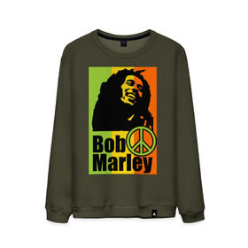 Мужской свитшот хлопок с принтом Bob Marley в городе Новоалтайск, 100% хлопок |  | Тематика изображения на принте: bob marley | боб марли