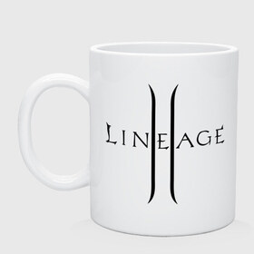 Кружка с принтом Lineage logo в городе Новоалтайск, керамика | объем — 330 мл, диаметр — 80 мм. Принт наносится на бока кружки, можно сделать два разных изображения | lineage | logo | игра | логотип