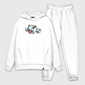 Мужской костюм хлопок OVERSIZE с принтом Poro League Of Legends в городе Новоалтайск,  |  | leagueoflegends | lol | довольно злые поро | но такие милые ^^poro