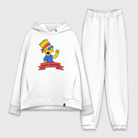 Женский костюм хлопок Oversize с принтом Барт Симпсон   Мир в городе Новоалтайск,  |  | bart simpson | барт | мир | симпсоны