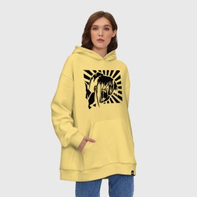 Худи SuperOversize хлопок с принтом Японская анимация в городе Новоалтайск, 70% хлопок, 30% полиэстер, мягкий начес внутри | карман-кенгуру, эластичная резинка на манжетах и по нижней кромке, двухслойный капюшон
 | ahegao | anime | kodome | manga | senpai | аниме | анимэ | ахегао | кодоме | манга | меха | сенпай | юри | яой