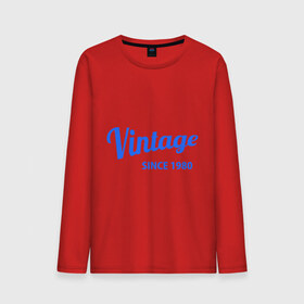 Мужской лонгслив хлопок с принтом Vintage (since 1980) в городе Новоалтайск, 100% хлопок |  | Тематика изображения на принте: 1980 | vintage | винтаж
