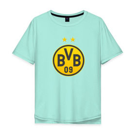 Мужская футболка хлопок Oversize с принтом Borussia Dortmund в городе Новоалтайск, 100% хлопок | свободный крой, круглый ворот, “спинка” длиннее передней части | bvb borussia mr marcoreus dortmund borussiado