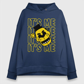 Женское худи Oversize хлопок с принтом Five Nights At Freddys в городе Новоалтайск, френч-терри — 70% хлопок, 30% полиэстер. Мягкий теплый начес внутри —100% хлопок | боковые карманы, эластичные манжеты и нижняя кромка, капюшон на магнитной кнопке | five nights at freddys | fnaf | freddy | игры | медведь | мишка | фнаф | фредди