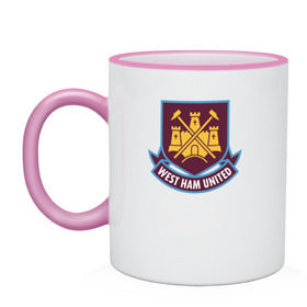 Кружка двухцветная с принтом Вест Хэм, BPL, West Ham в городе Новоалтайск, керамика | объем — 330 мл, диаметр — 80 мм. Цветная ручка и кайма сверху, в некоторых цветах — вся внутренняя часть | bpl | westham | вестхэм | новинка | отличные вещи для истинного болельщика вест хэмаwfc | футбол