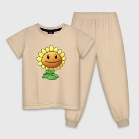 Детская пижама хлопок с принтом Plants Vs Zombies в городе Новоалтайск, 100% хлопок |  брюки и футболка прямого кроя, без карманов, на брюках мягкая резинка на поясе и по низу штанин
 | растения против зомби