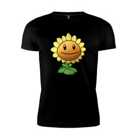 Мужская футболка премиум с принтом Plants Vs Zombies в городе Новоалтайск, 92% хлопок, 8% лайкра | приталенный силуэт, круглый вырез ворота, длина до линии бедра, короткий рукав | Тематика изображения на принте: растения против зомби