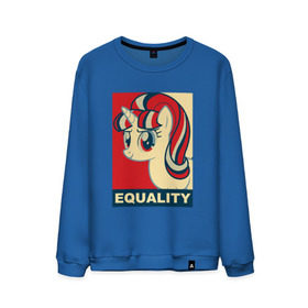 Мужской свитшот хлопок с принтом Starlight Glimmer: Equality в городе Новоалтайск, 100% хлопок |  | 5 season | 5 сезон | mlp | stirlight | равноправие | старлайт